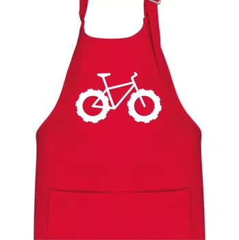 Kuchyňská zástěra Fatbike - Dětská zástěra na vaření - Univerzální velikost ( Červená )