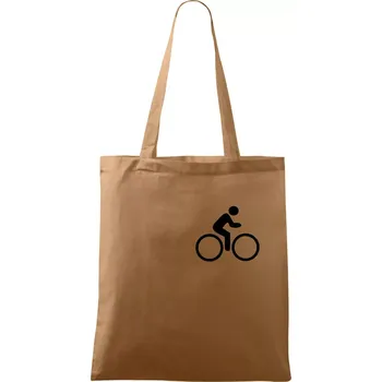 Mapa ČR + kolo na prsu - Taška bavlněná - 42 x 38 cm ( Cappuccino )