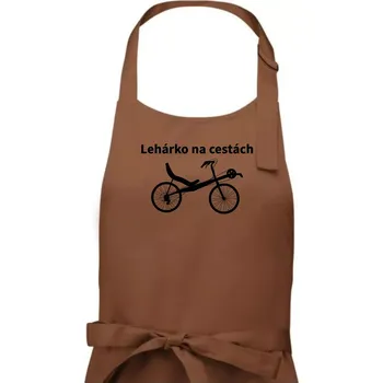 Kuchyňská zástěra Lehárko na cestách - Dámská zástěra na vaření - Univerzální velikost ( Kakaová )