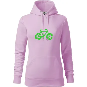 Dámská mikina Kolo ekologie - Mikina dámská Cape s kapucí - XS ( Orchid )