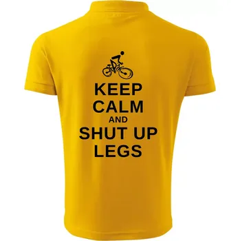 Pánská košile Keep calm and shut your legs - Polokošile pánská Pique Polo 203 - 4XL ( Žlutá )