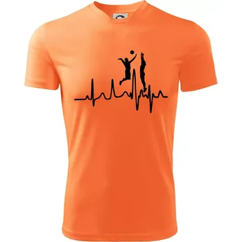 EKG volejbalisti muži - Dětské triko sportovní (dresovina) - 146 cm/10 let ( Neon mandarine )