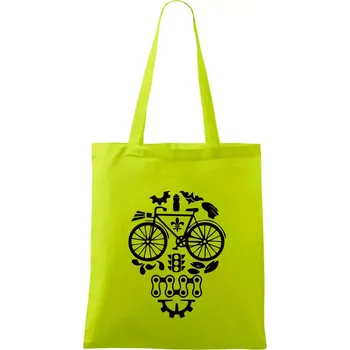 Bike lebka - Taška bavlněná - 42 x 38 cm ( Limetková )