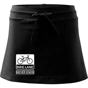 Dámská sukně Bike lane - Sportovní sukně - two in one - XS ( Černá )