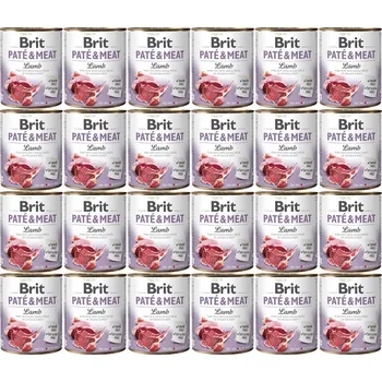 Pro psa BRIT Paté & Meat Lamb mokré krmivo pro psy - 24x800g