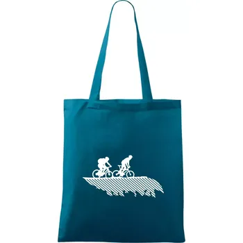 Cyclo duo - Taška bavlněná - 42 x 38 cm ( Petrolejová )