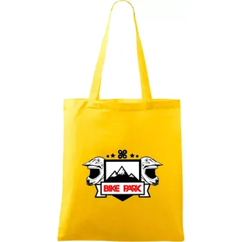 Nákupní taška Bike park helmy - Taška bavlněná - 42 x 38 cm ( Žlutá )