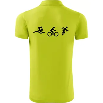 Pánská košile Triathlon postavy - Polokošile Victory sportovní (dresovina) - 3XL ( Limetková )