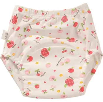 Plenkové kalhoty Tréninkové kalhotky pro děti 11–15 kg Růžové ovoce Látkové plenky Dětské pratelné spodní prádlo Kraťasy Opakovaně použitelné kalhotky