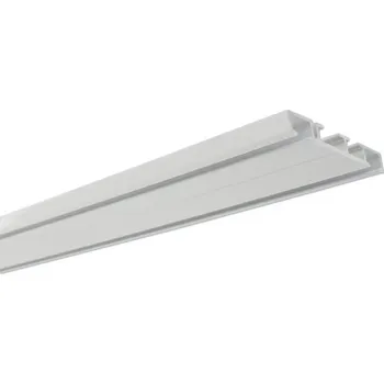 Garnýž Kolejnička na záclony dvoudrážková, model 874, bílá, 315 cm