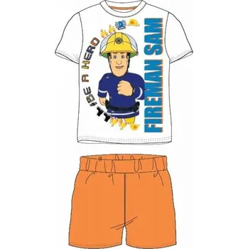 Chlapecké pyžamo Sun City Chlapecké pyžamo POŽÁRNÍK SAM krátké Barva: Bílooranžová, Velikost: 128