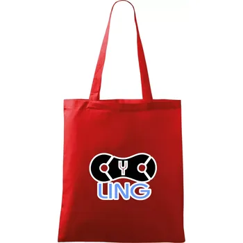 Cycling řetěz - Taška bavlněná - 42 x 38 cm ( Červená )