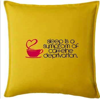 Polštář Sleep Coffeine - Polštář 50x50 - 50x50 - Pouze potah ( Žlutá )