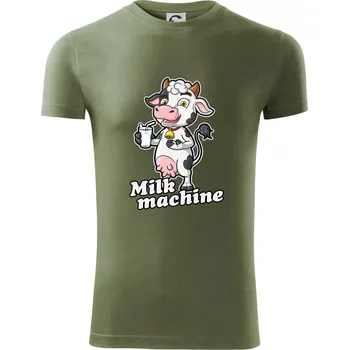 Pánská móda Milk machine - Viper FIT - Pánské zůžené tričko - 2XL ( Khaki )
