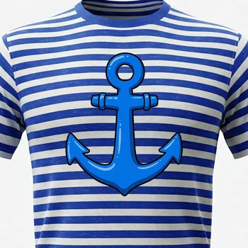 Pánské tričko Námořnické tričko vodácké Kotva - velikost 140