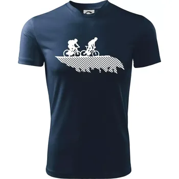 Cyclo duo - Dětské triko sportovní (dresovina) - 146 cm/10 let ( Námořní modrá (velmi tmavá - téměř černá) )