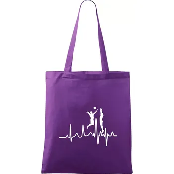 EKG volejbalisti muži - Taška bavlněná - 42 x 38 cm ( Fialová )