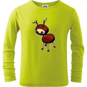 Dětská móda Kaštanový jelínek - Triko dětské Long Sleeve - 158 cm/12 let ( Limetková )