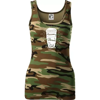 Dámské tričko Honorary Gilmore Girl - Dámské Maskáčové tílko - XS ( Hnědý maskáč )