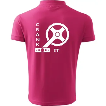Pánská košile Crank it - Polokošile pánská Pique Polo 203 - XL ( Purpurová )