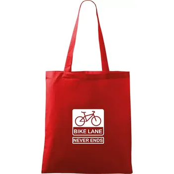 Bike lane - Taška bavlněná - 42 x 38 cm ( Červená )
