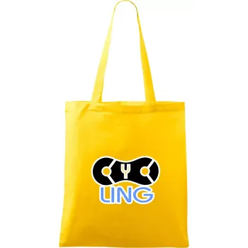Cycling řetěz - Taška bavlněná - 42 x 38 cm ( Žlutá )