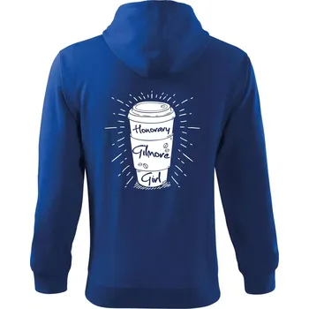 Pánská mikina Honorary Gilmore Girl - Mikina s kapucí na zip trendy zipper - L ( Královská modrá )