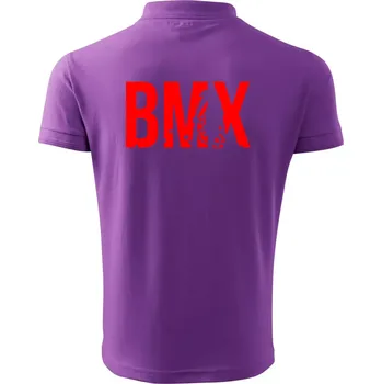 Pánská košile BMX - Polokošile pánská Pique Polo 203 - XL ( Fialová )