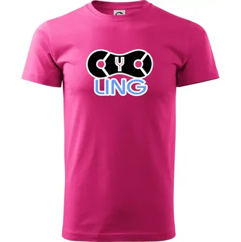 Pánská móda Cycling řetěz - Klasické pánské triko vyšší gramáže - XL ( Purpurová )