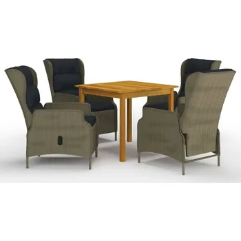 Zahradní nábytek vidaXL 5dílný zahradní jídelní set [3067747] Barva: Hnědá