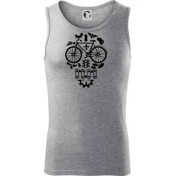 Bike lebka - Tílko pánské Core - XL ( Tmavě šedý melír )