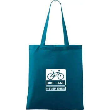 Bike lane - Taška bavlněná - 42 x 38 cm ( Petrolejová )