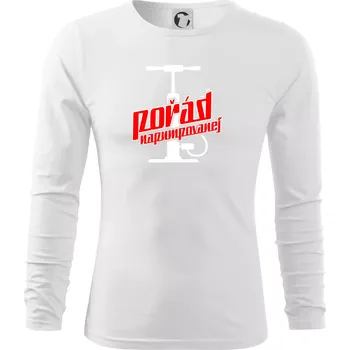 Pánská móda Pořád napumpovanej - Triko s dlouhým rukávem FIT-T long sleeve - M ( Bílá )