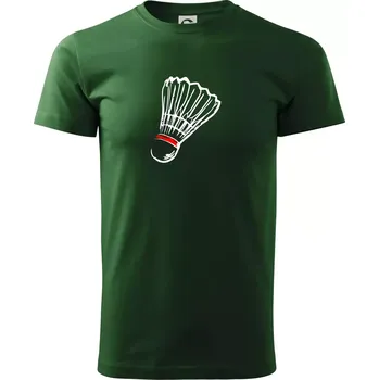 Pánské tričko Badminton košík - Triko extra velké (5-8XL) - 8XL ( Lahvově zelená )