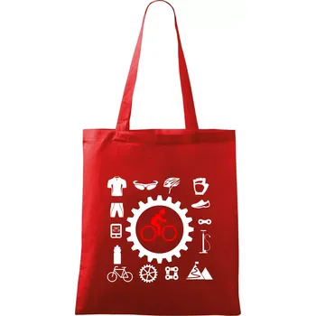 Vše pro cyklistiku - Taška bavlněná - 42 x 38 cm ( Červená )