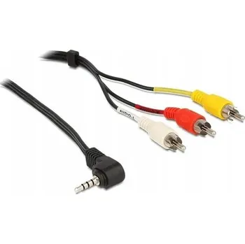 Audio kabel Kabel 3,5mm Jack 4pin (samice) - 3x RCA (1,5 m)