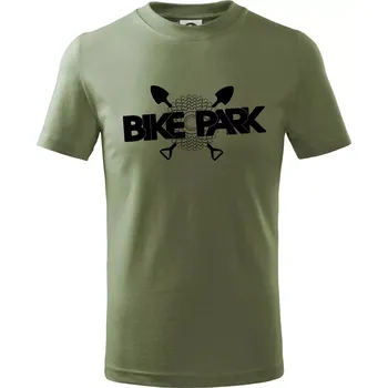 Chlapecké oblečení Bike park kazeta - Tričko dětské bavlněné - 134 cm/8 let ( Khaki )