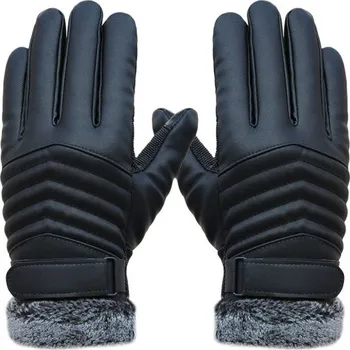 Rukavice Pánské zimní rukavice z umělé kůže