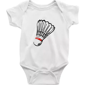 Kojenecký body Badminton košík - Body kojenecké s krátkým rukávem - Krátký r. 12-18 měs ( Bílá )