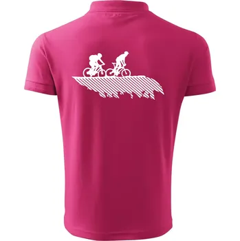 Pánská košile Cyclo duo - Polokošile pánská Pique Polo 203 - 4XL ( Purpurová )