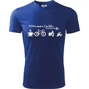 Dnešní plán - Dětské triko sportovní (dresovina) - 146 cm/10 let ( Královská modrá )