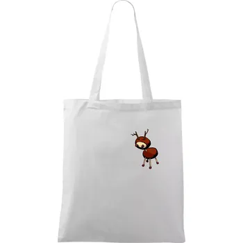 Kaštanový jelínek - prso - Taška bavlněná - 42 x 38 cm ( Bílá )