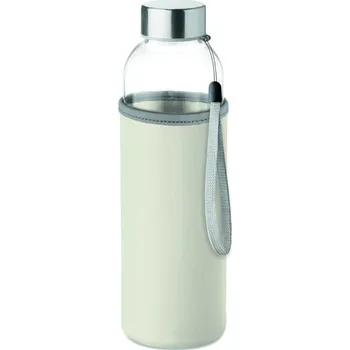 Láhev Skleněná lahev v neoprenu Utah Glass - Béžová