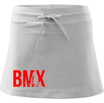 Dámská sukně BMX - Sportovní sukně - two in one - M ( Bílá )