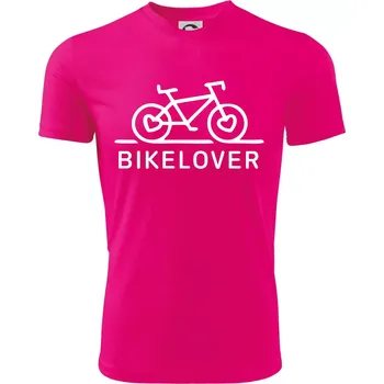 Chlapecké tričko Bike lover - Dětské triko sportovní (dresovina) - 122 cm/6 let ( Neon Pink )