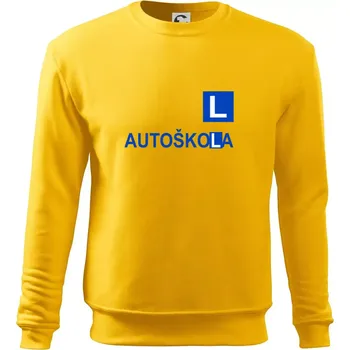 Pánská mikina Autoškola nápis - Mikina Essential pánská - S ( Žlutá )
