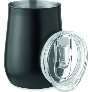 Hrnek z recyklovaného nerezu Ursa - Černá