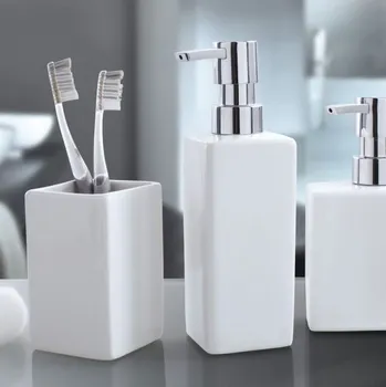 Dávkovač mýdla Dávkovač na tekuté mýdlo nebo mycí prostředek na nádobí keramický KLEINE WOLKE FLASH 250 ml