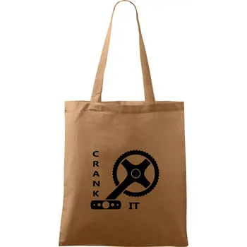 Nákupní taška Crank it - Taška bavlněná - 42 x 38 cm ( Cappuccino )