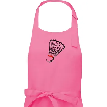 Kuchyňská zástěra Badminton košík - Dámská zástěra na vaření - Univerzální velikost ( Růžová )